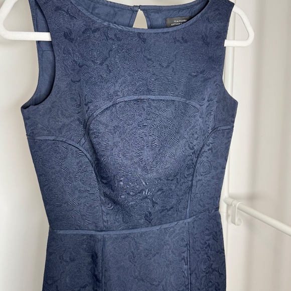 NWOT Tahari ASL Size 2 Navy Dress - Picture 2 of 8